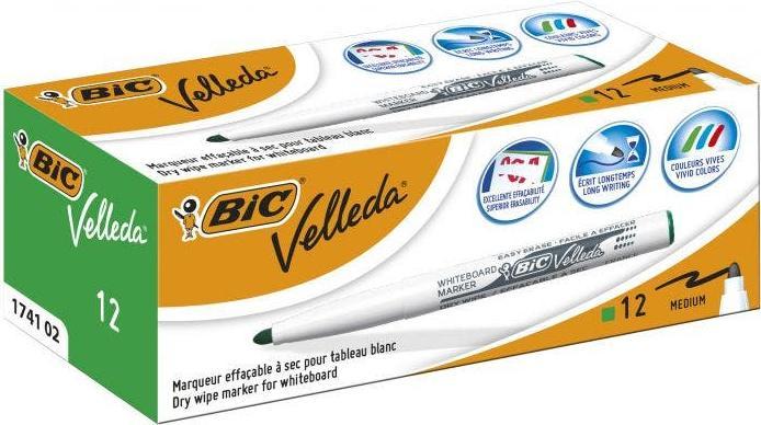 Actual product image Bic Whiteboard marker 1741 Round 1.4 mm Green (Green, 1.40 mm, 12 x)