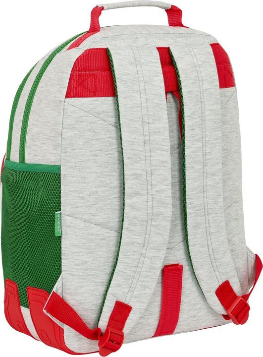Image du produit Benetton Sac à dos scolaire Pop Gris (32 x 42 x 15 cm)