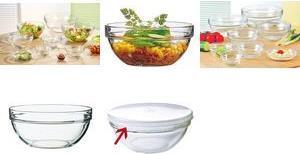 Actual product image Esmeyer Cereal bowl/stacking bowl Empilable, capacity: 300 ml Glass bowl, diameter: 120 mm, height: 55 mm (12 cm, 0.30 l, 6 x)