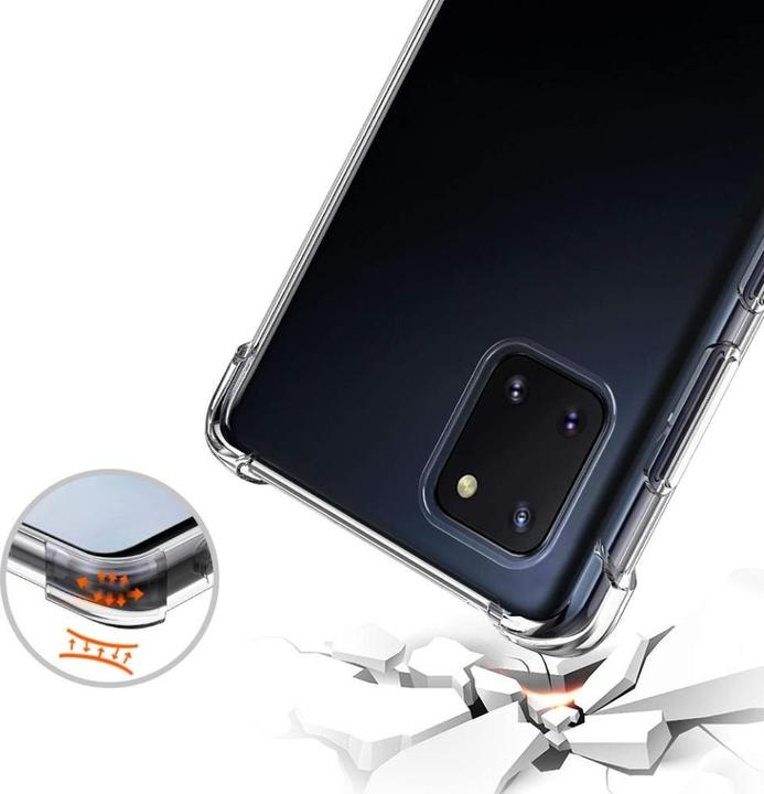 Actual product image Screenguard Samsung Galaxy Note10 Lite Case Crystal Soft Airbag Bumper (Samsung Galaxy Note 10 Lite)