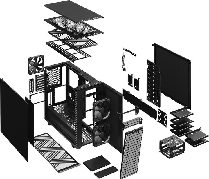 Actual product image Fractal Define 7 Black Solid (ATX, mATX, Mini-ITX, E-ATX)