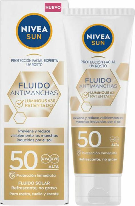 Produktbild NIVEA SUN ANTIMANCHES facial fluid SPF50 40 ml (Sonnencreme Gesicht, SPF 50, 40 ml)