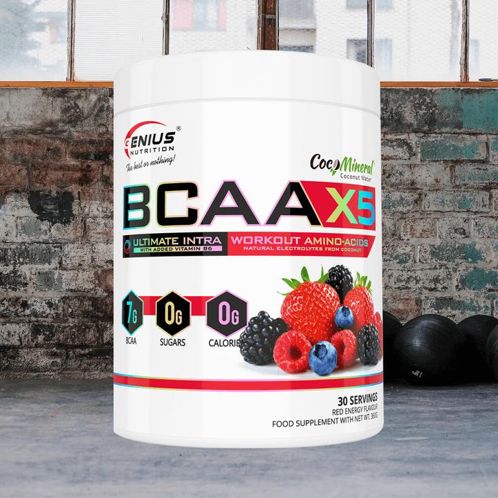 Immagine prodotto Genius Nutrition BCAA-X5 (Energia rossa, 1 pz., 460 g)