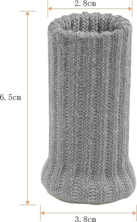 Actual product image Esmée Stoff Stuhlbein Stulpen Schutz Tisch / Stuhl / Boden Schoner - 4er Set