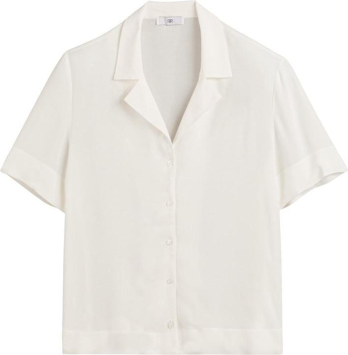 Image du produit La Redoute Collections Blouse à manches courtes avec col à revers (40)