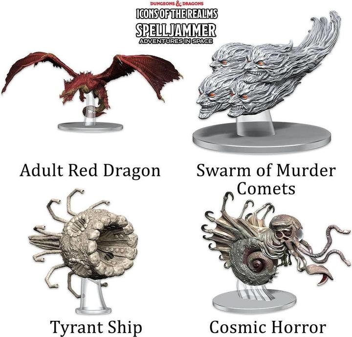 Immagine prodotto Wizkids Set di miniature D&D SJ Minacce dal Cosmo 4 pezzi.