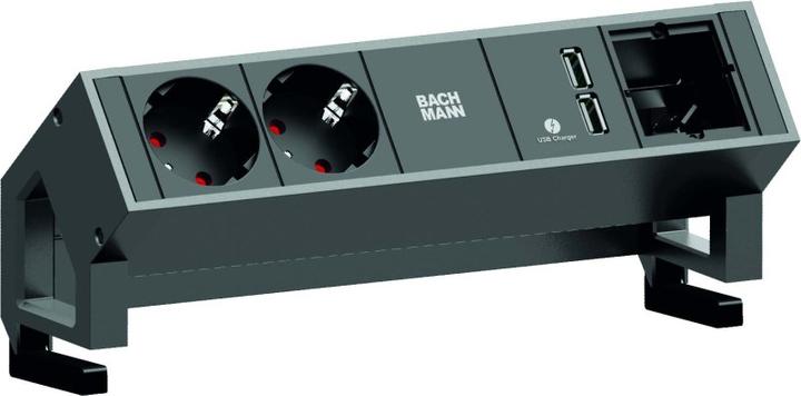 Actual product image Bachmann DESK2 - 2xSchuko, 1xUSB & (2 x, CEE 7/3, CEE 7/16, 0.20 m)