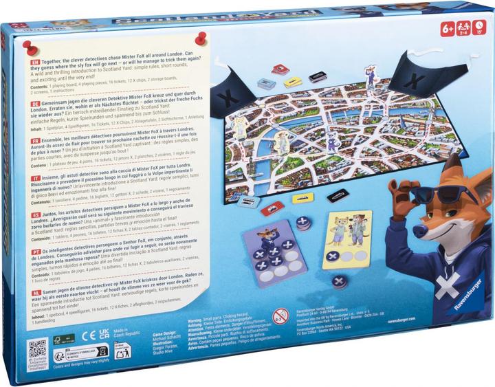 Actual product image Ravensburger Scotland Yard Junior (German, Portuguese, English, Italian, Dutch, French, Spanish)