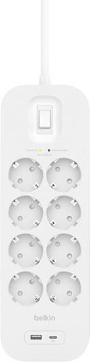 Actual product image Belkin Surgemaster surge protection (8 x, 2 m)
