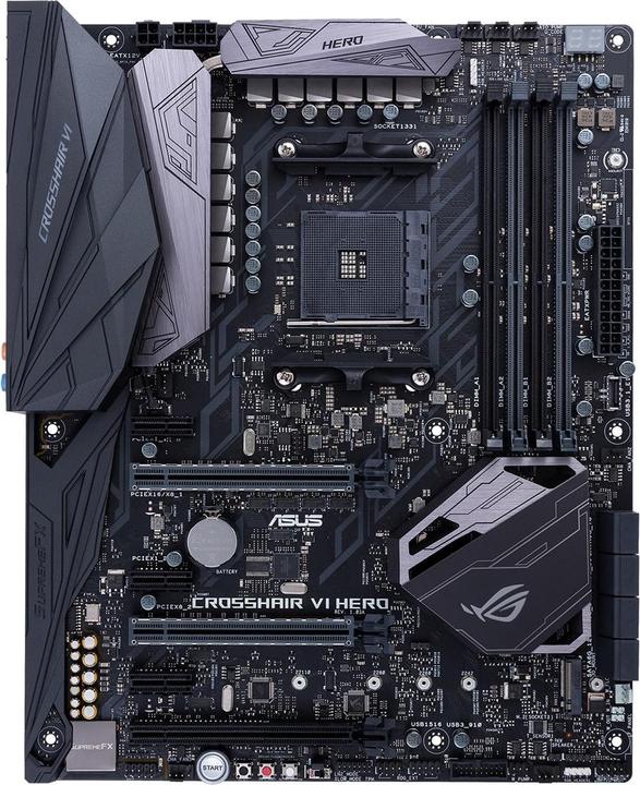 Actual product image ASUS ROG Crosshair VI Hero (AM4, AMD X370, ATX)