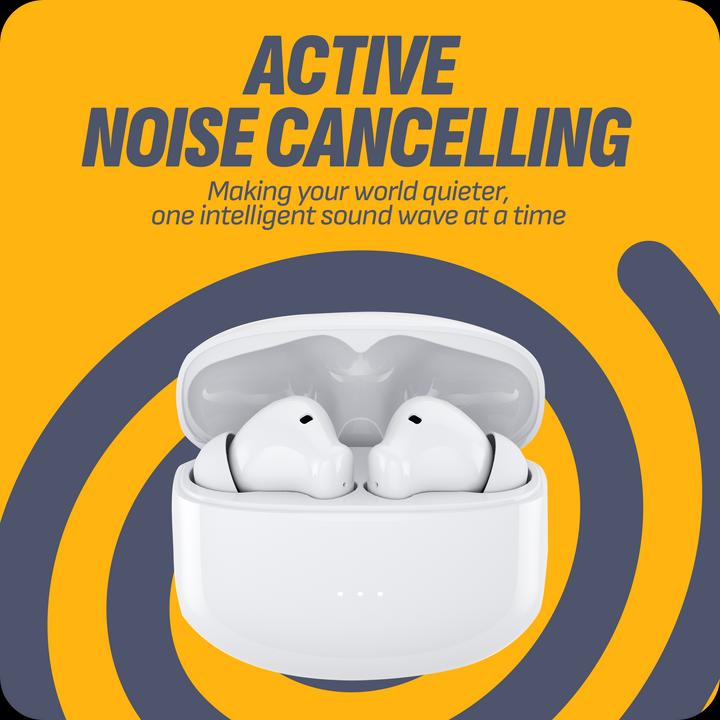 Produktbild Cazy Bluetooth In-Ear Kopfhörer, Kabellose, Noise Cancelling kopfhoerer, Aktive Geräuschunterdrückung (ANC, 5.50 h, Kabellos)