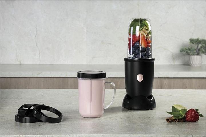 Immagine prodotto BerlingerHaus Frullatore multifunzione con controllo touch, tritaghiaccio, nero oro rosa, 400 W (400 W)