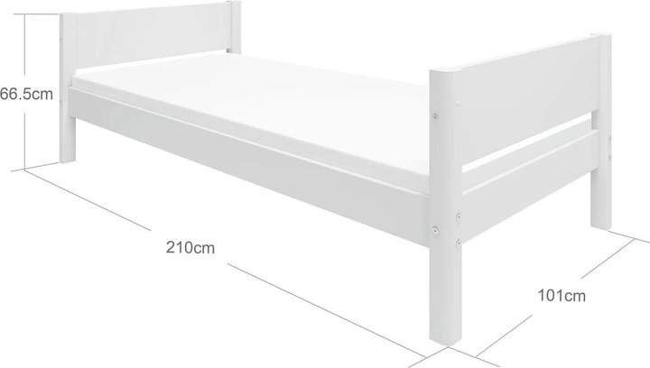 Immagine prodotto Flexa Letto bianco (90 x 200 cm)