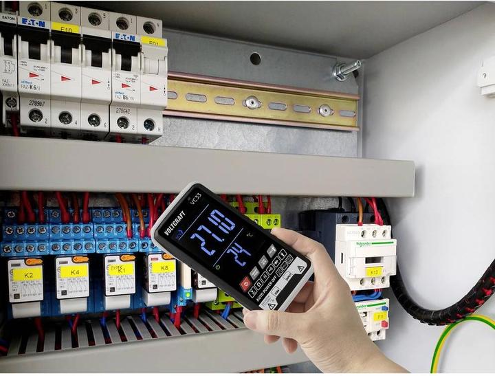 Actual product image Voltcraft VC33 Hand-held multimeter calibrated (ISO) digital Display (Counts): 5999 (CAT III 600V)