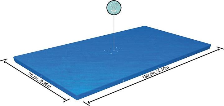 Image du produit Bestway Bâche de piscine rectangulaire pour piscines hors sol de 4,00 m x 2,11 m