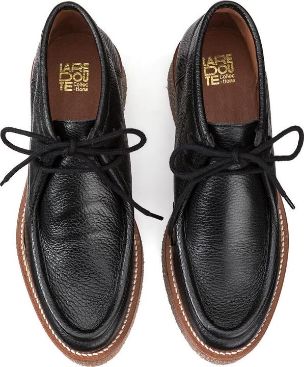Actual product image La Redoute Collections Leather derbies with crepe soles (41)