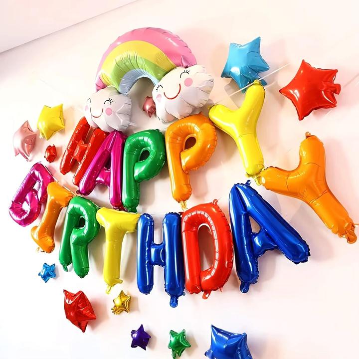 Produktbild Hermex Happy Birthday Buchstabenballon Luftballon Folienballon Girlande