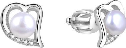 Produktbild Beneto Silver heart earrings with real pearl AGUP1412P (L)