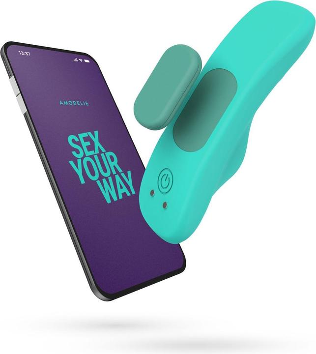 Actual product image Amorelie Boogie app-controlled panty vibrator