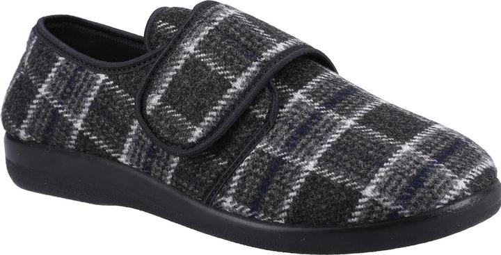 Actual product image GBS Med Mens Gerald Classic Checked Slippers (42)