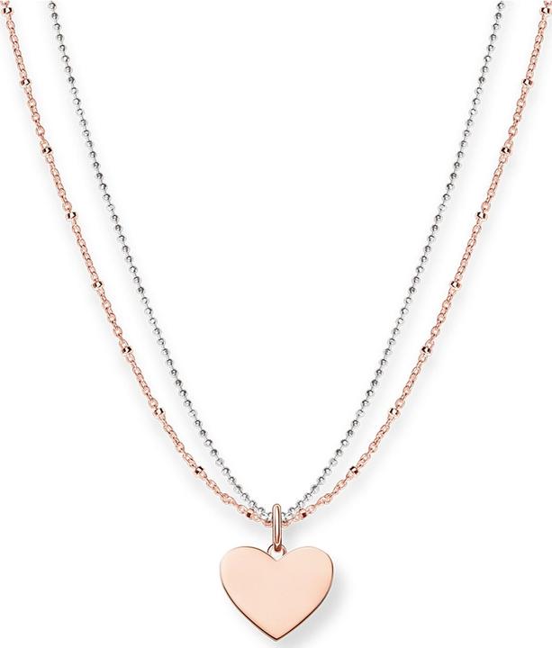 Produktbild Thomas Sabo Kette Herz (750er Roségold Vergoldung, 925er Silber, 40 - 45 cm)