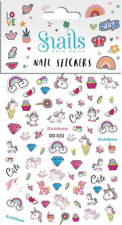 Actual product image Snails Nail stickers