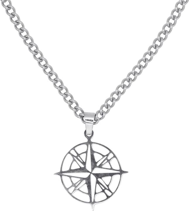 Actual product image Heideman Mike polished silver colour (100% stainless steel)