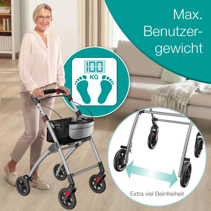 Actual product image Aktivshop Wohnungsrollator, Rollator schmal für die Wohnung, extra schmal, Innenrollator