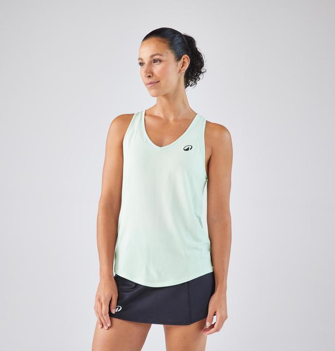 Kuikma Damen Tennisshirt - TTK Light ärmellos hellgrün
