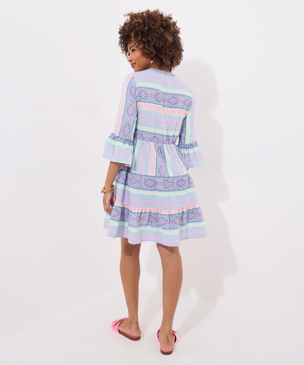 Produktbild Joe Browns Neon Striped Jacquard Flared Sleeve Tunic Mini Dress (6)