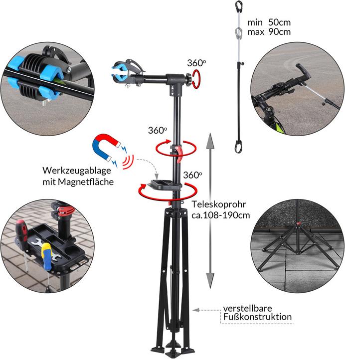 Image du produit Monzana Pied d’atelier pour vélo