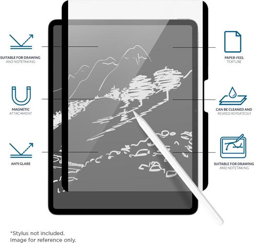 Immagine prodotto Eiger protezione magnetica per display simile alla carta Mountain Sketch per tablet (1 Pezzo/i, iPad Air 11 2024 (M2), iPad 10.9 (2022))