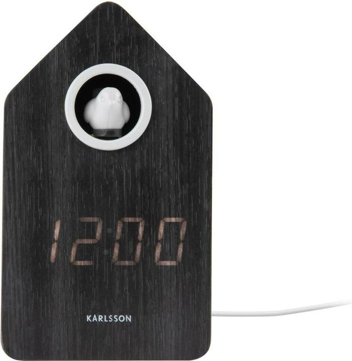Immagine prodotto Karlsson Digitalwecker Kuckuck Black wood veneer, Funktionen