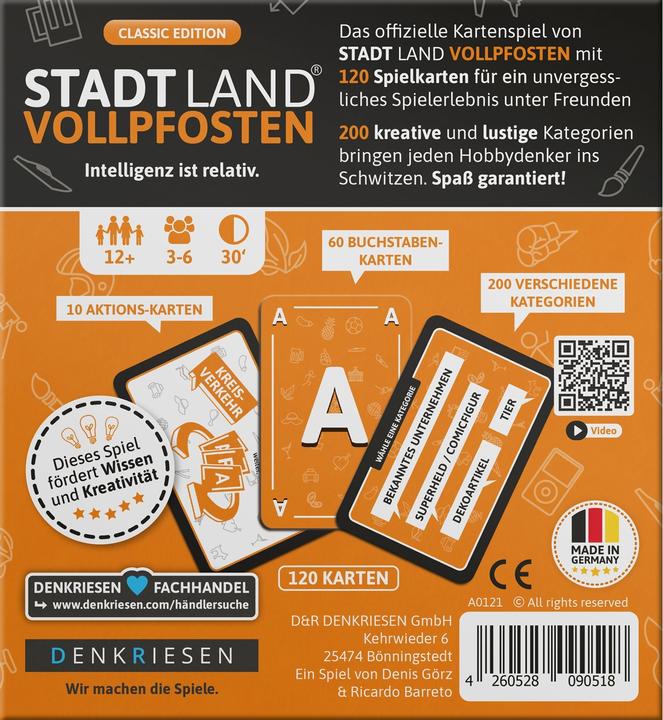 Productafbeelding Denkriesen Stadt Land Vollpfosten - Intelligentie is relatief (Duits)