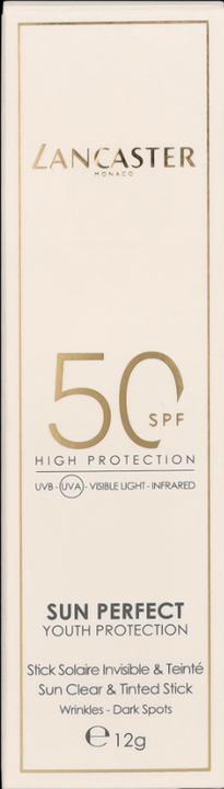 Image du produit Lancaster Clean Clear & Tinted Sun Protection Factor 50 (Stick solaire, SPF 50, 47 g)