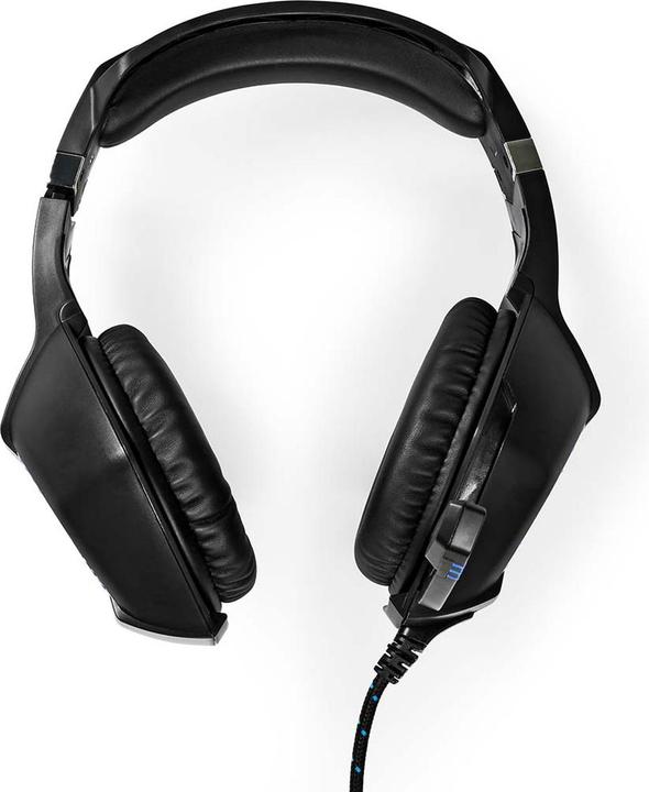 Produktbild Nedis Gaming Headset | Über Ohr | Stereo | USB Type-A / 2x 3.5 mm | Klappbarer Mikrofon | 2.20 m | L (Kabelgebunden)