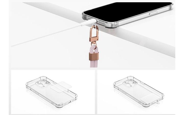 Actual product image 4smarts Universal mobile phone chain PhonoLace rose gold