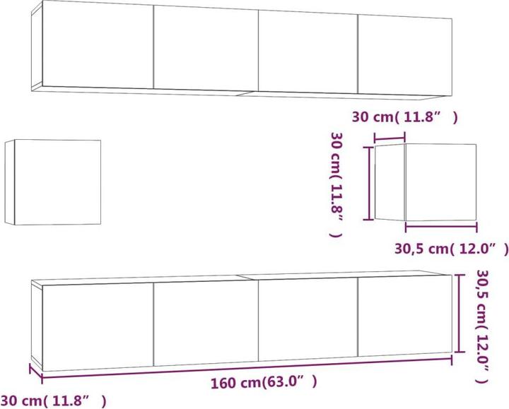 Produktbild VidaXL Waylon (80 x 30 x 30 cm)
