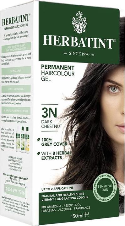 Produktbild Herbatint Haarfärbegel 3N Dunkles Kastanienbraun Gel (3N Dunkles Kastanienbraun)