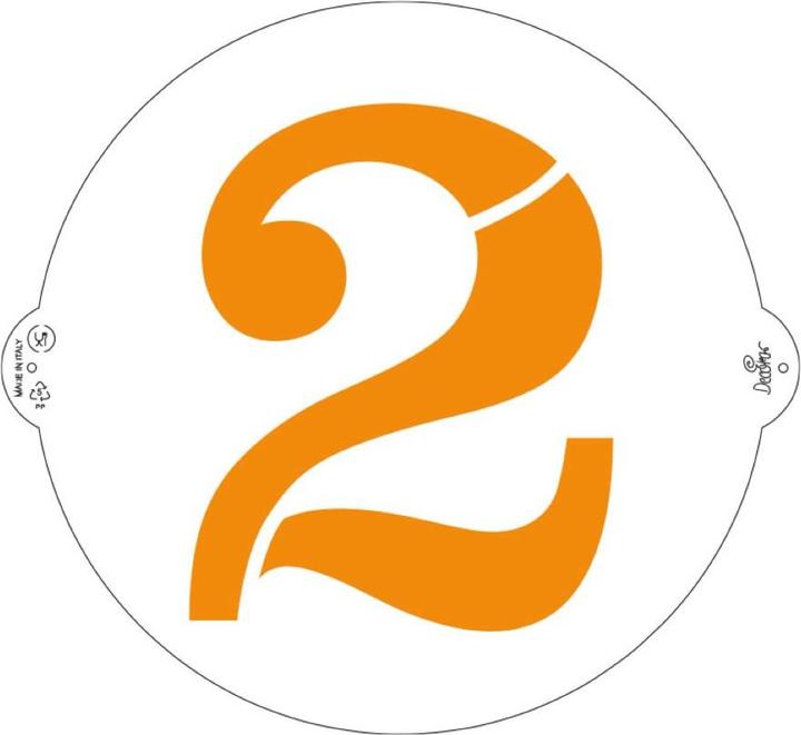 Produktbild Decora Schablone - Zahl 2 (25cm)
