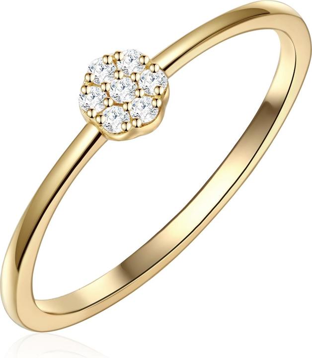 Actual product image Lulu & Jane Ladies ring brass - 35182 (52)