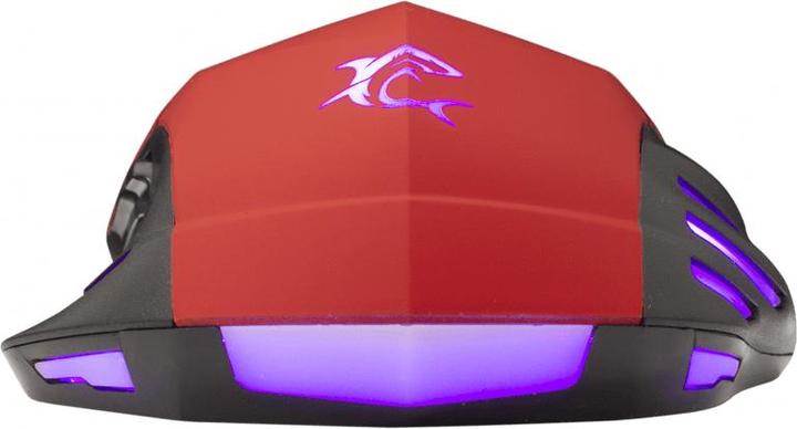 Actual product image White Shark Gaming mouse Hannibal 2, with backlight, 6 buttons, Red (Cable)
