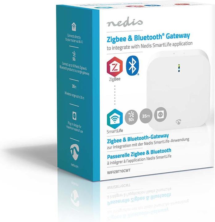 Actual product image Nedis Zigbee Gateway | 50 devices | Mains power supply | Android™ / IOS | White
