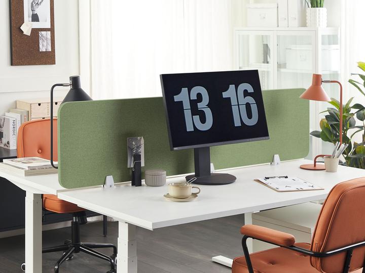 Immagine prodotto Beliani Divisorio per scrivania verde chiaro 180 x 40 cm WALLY