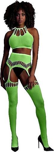 Produktbild Ouch! Two Piece with Crop Top and Stockings (One Size)