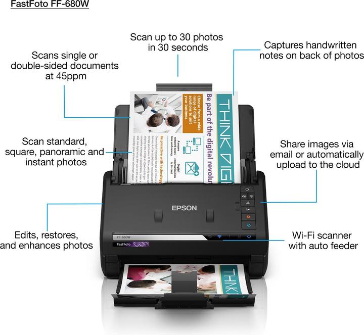 Produktbild Epson FF-680W FastFoto (WLAN, USB)
