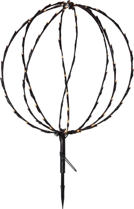 Produktbild Star Trading Gartenlicht Decoration Sphere, 88 LEDs, Ø 40 cm, Schwarz (IP44)