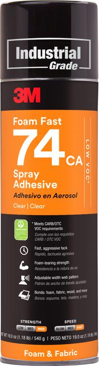 Immagine prodotto 3M Scotch-Weld 74 Adesivo spray arancione, lattina 500 ml (520 g, 500 ml)