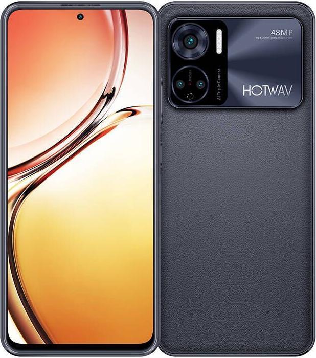 Actual product image Hotwav Smartphone Note 12 2024 - 6.8' 6/128GB Dark Grey (128 GB, Dark grey, 6.80")