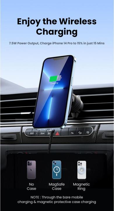 Actual product image Ugreen MagSafe Car charger 2-in-1